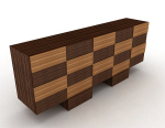 Personalized wooden cabinet 3d model